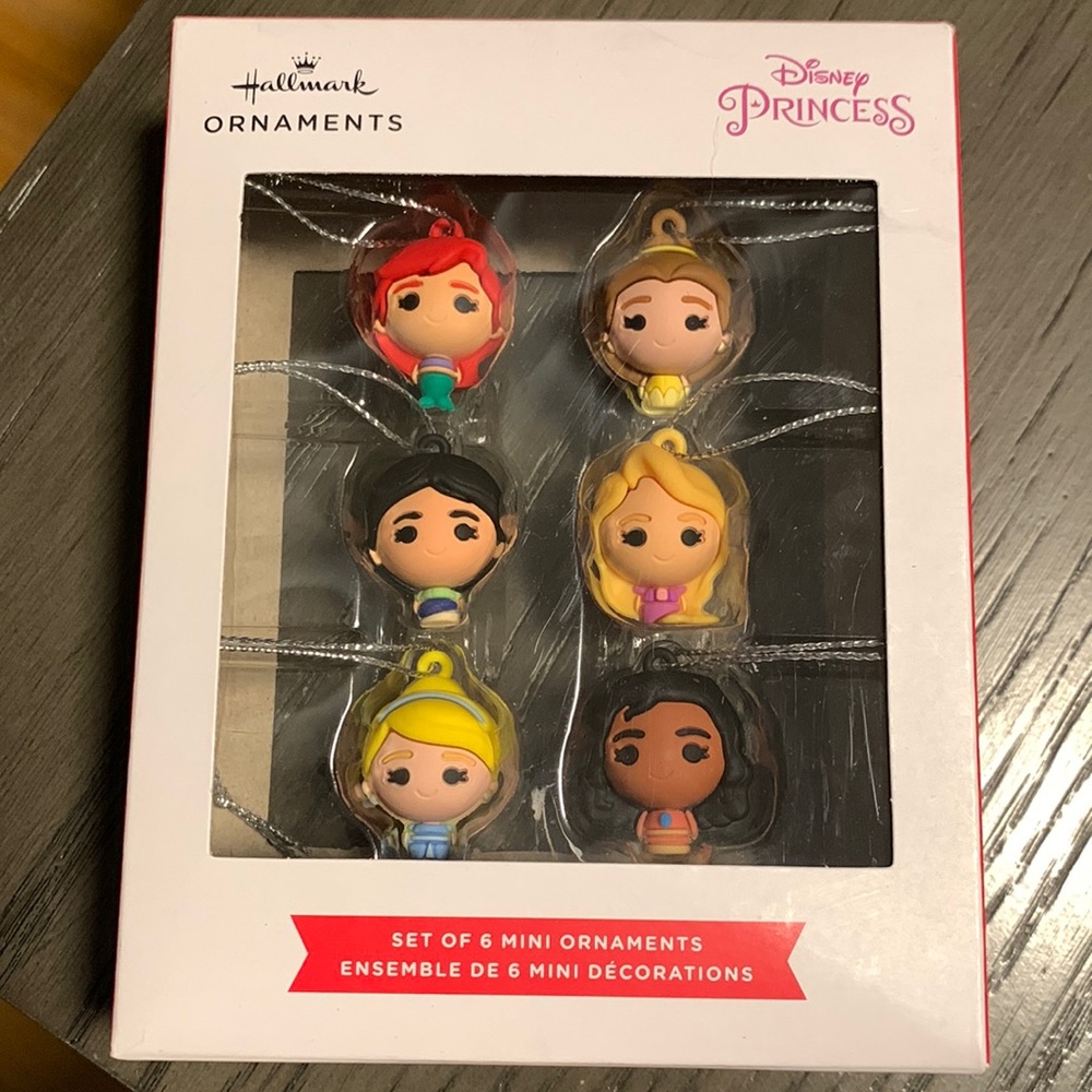 Disney Princess Hallmark mini Ornaments - Set of 6